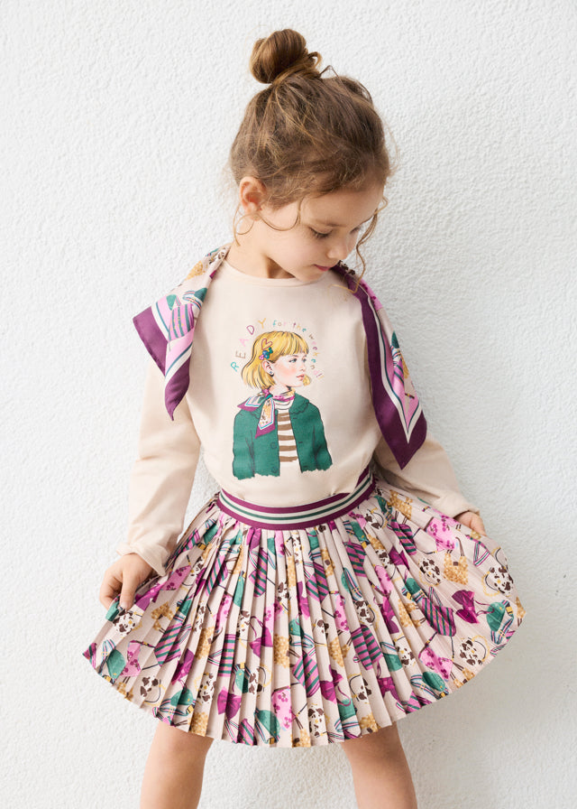 Mayoral Girls Pleated Skirt