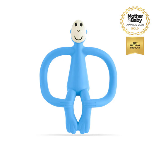 Matchstick Monkey Teething Toy Light Blue