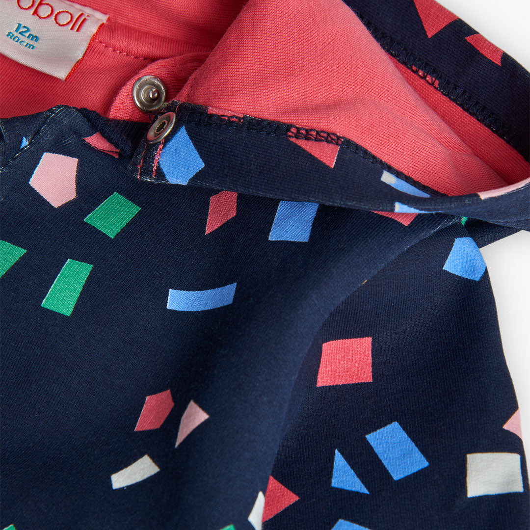 Boboli Girls Colourful Print Fleece Jacket