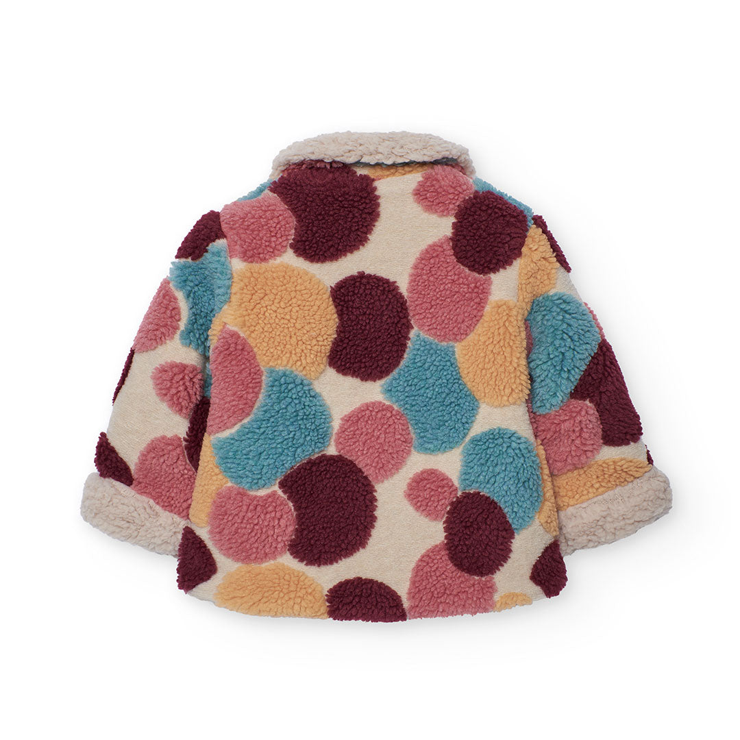 Boboli Girls Pattern Fur Coat