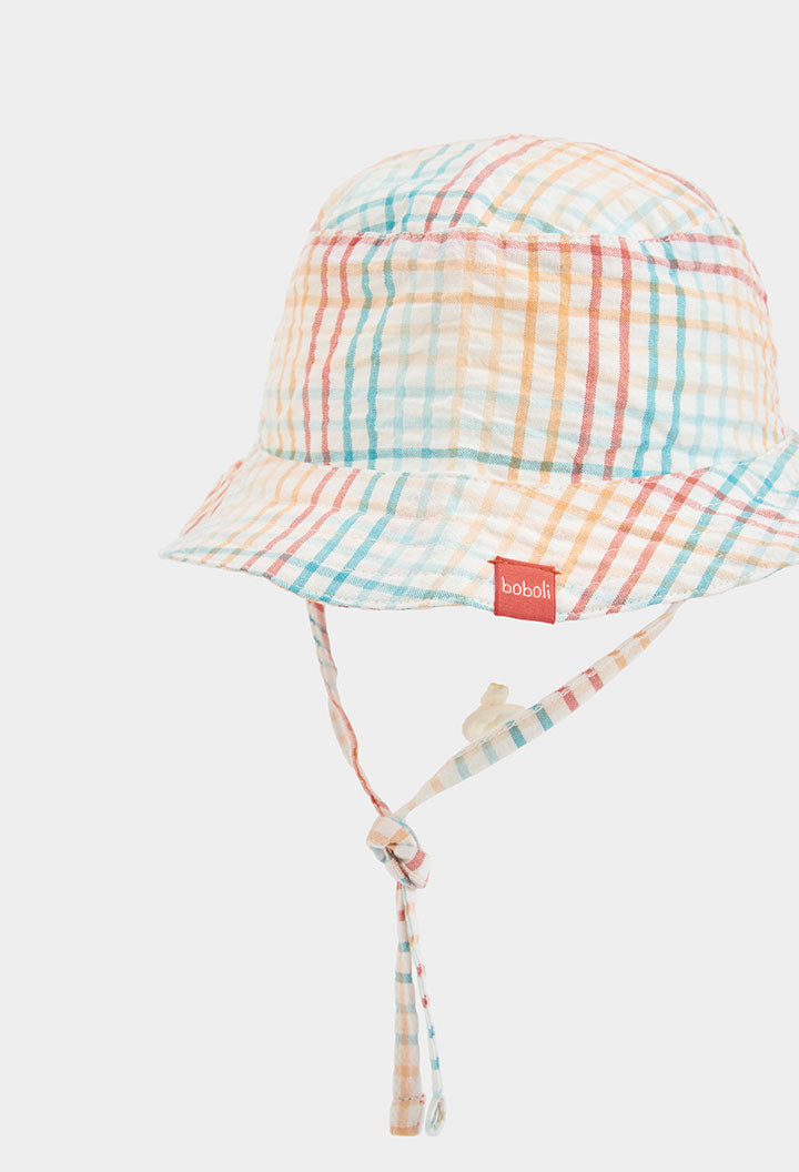 Boboli Baby Boys Knit Colourful Stripe Sun Hat