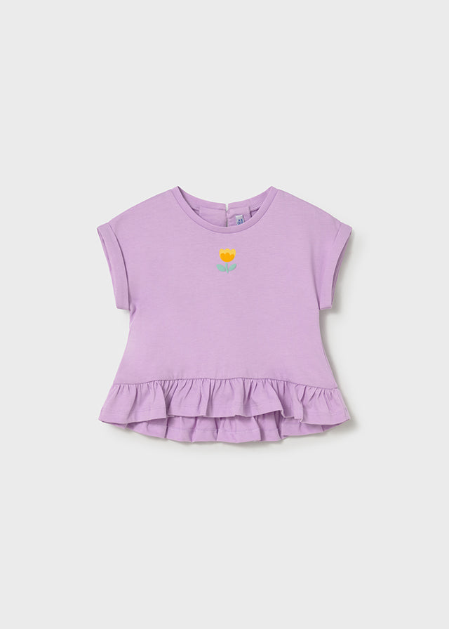 Mayoral Baby Girl Lilac 3 Piece Short Set