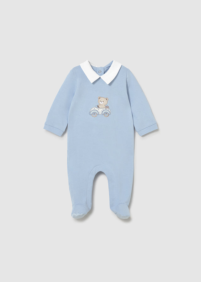 Mayoral Newborn Baby Boy Blue Bear Babygrow