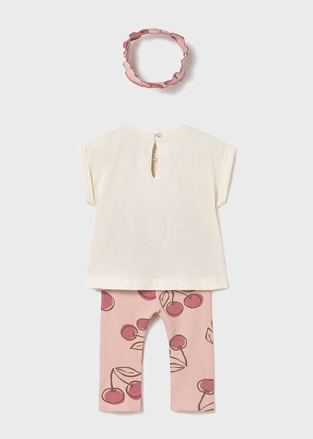 Mayoral Baby Girl Peony Leggings and Headband Set