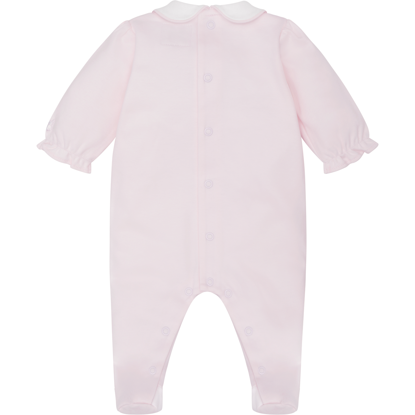 Emile et Rose Baby Girls Pink Baby Grow Embroidered Bunnies & Hat