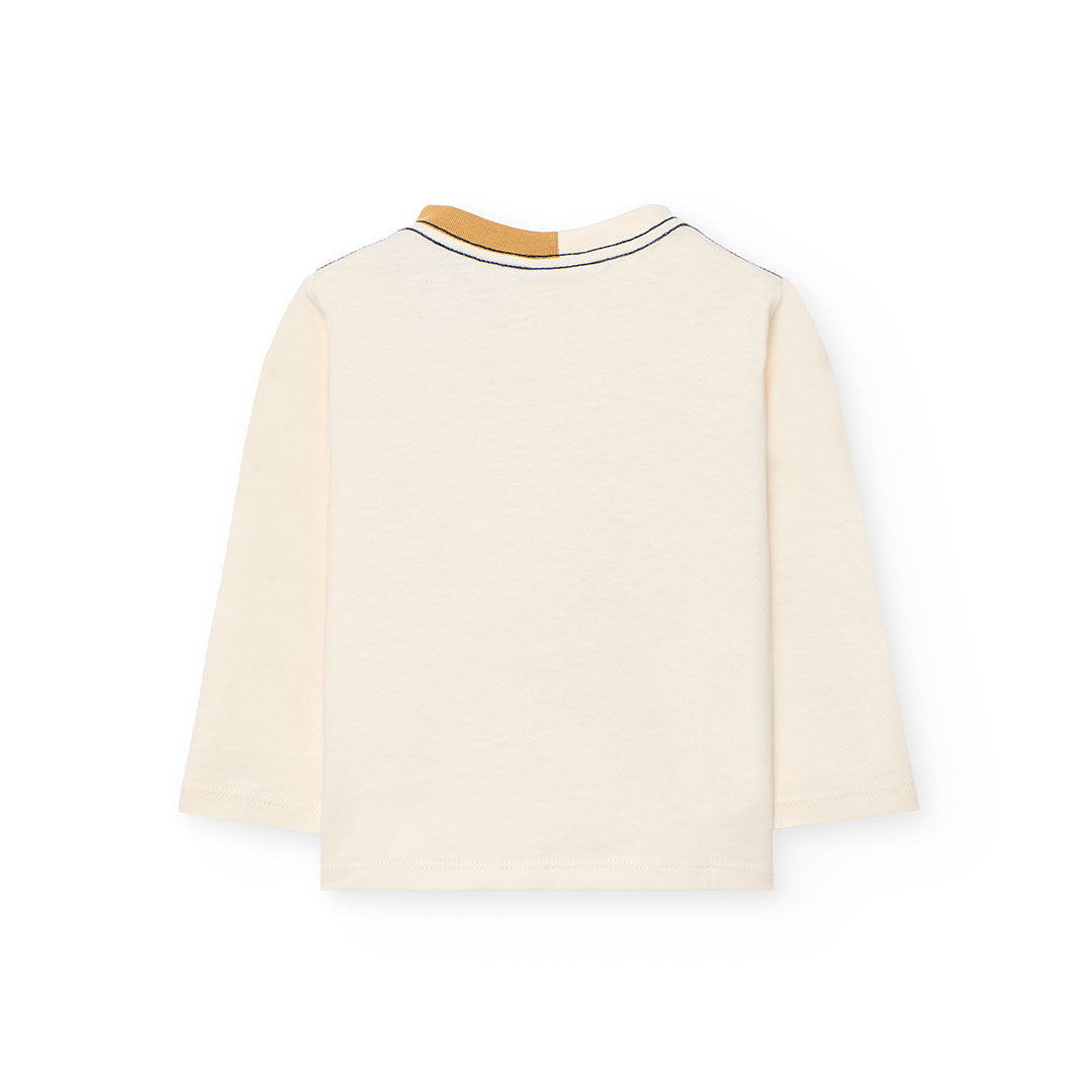Boboli Boys Ecru Long Sleeve Top