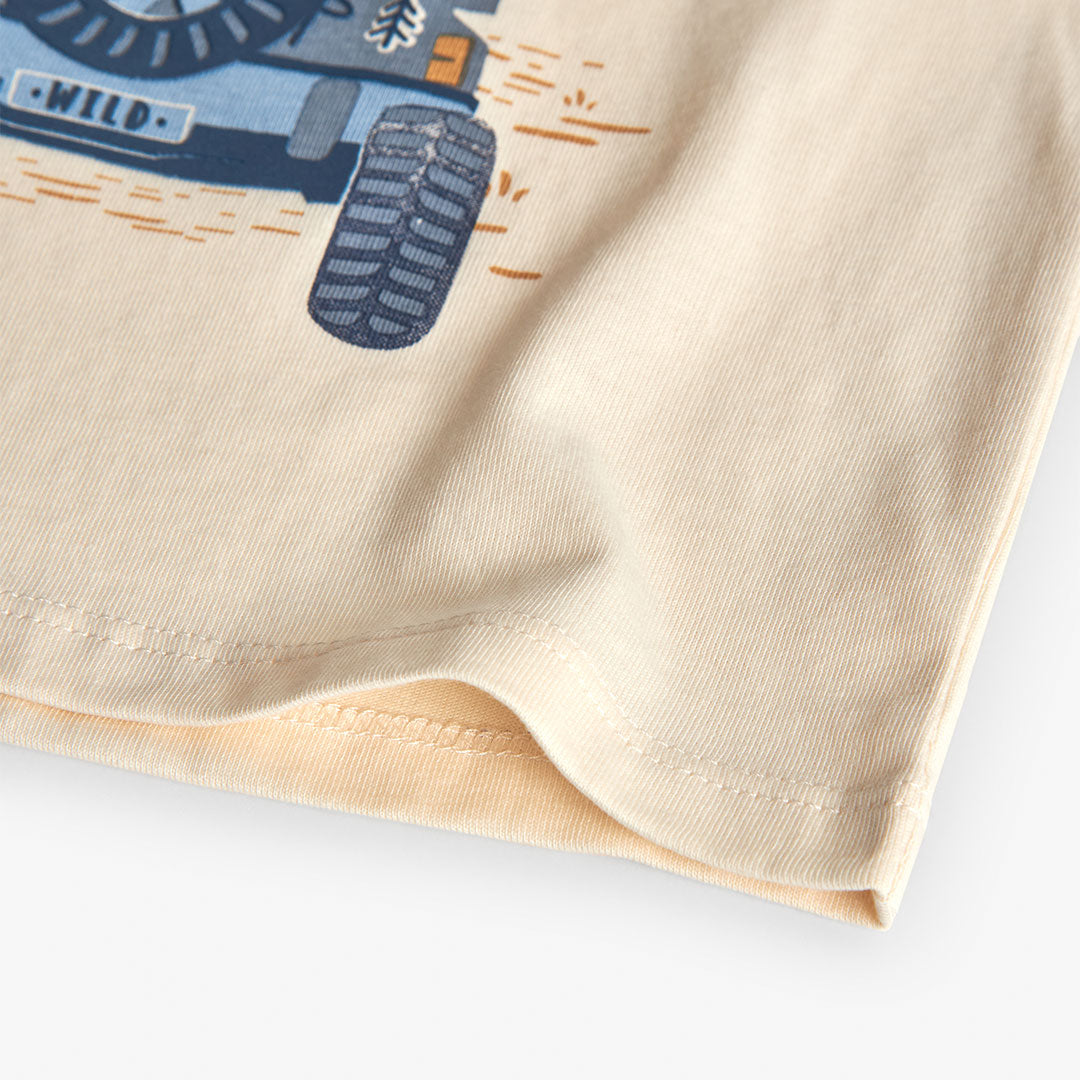 Boboli Boys Ecru Long Sleeve Top