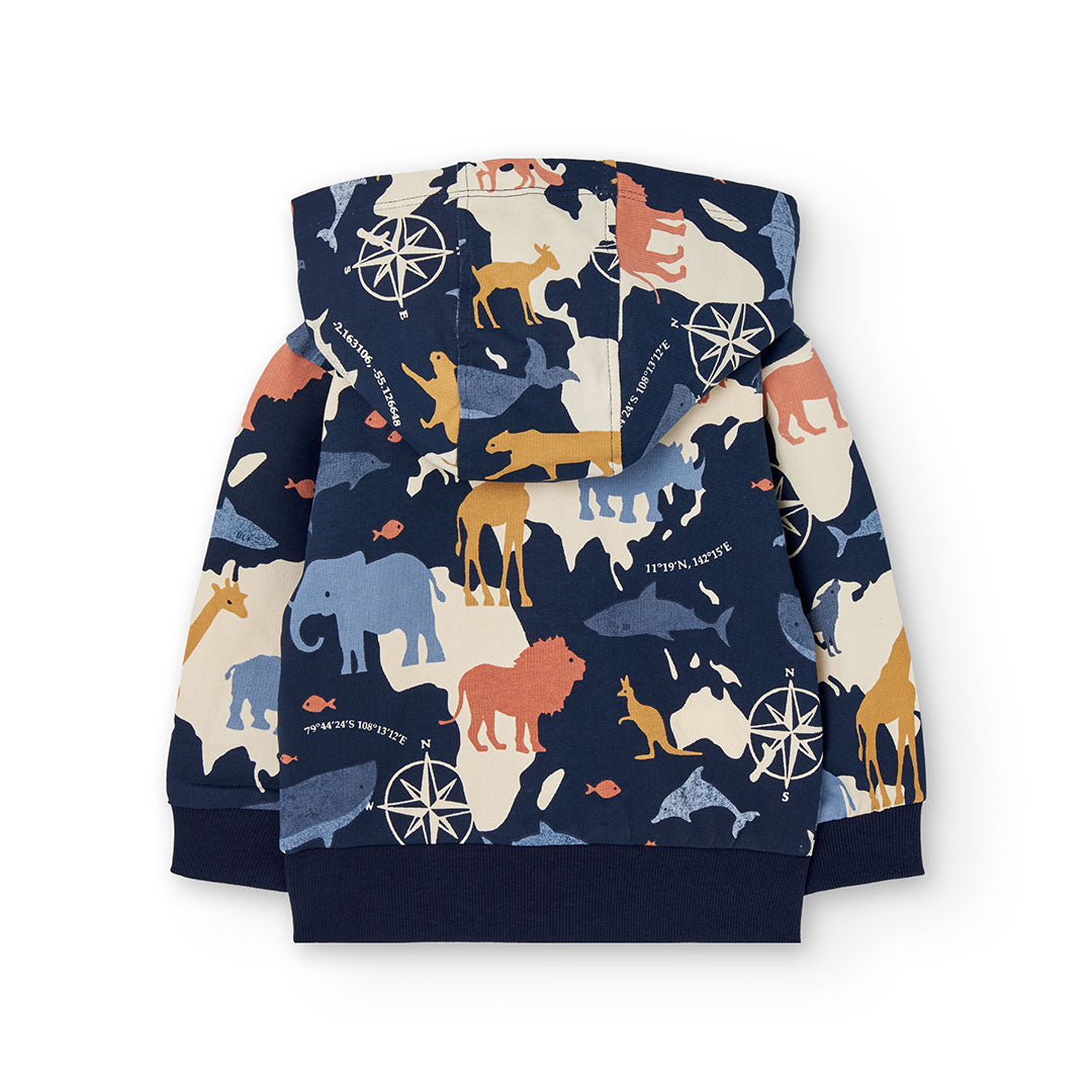 Boboli Boys Animals Fleece Jacket