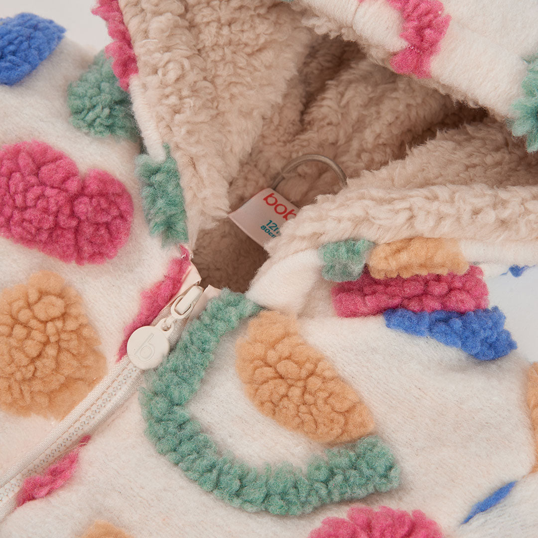 Boboli Girls Pattern Fur Coat