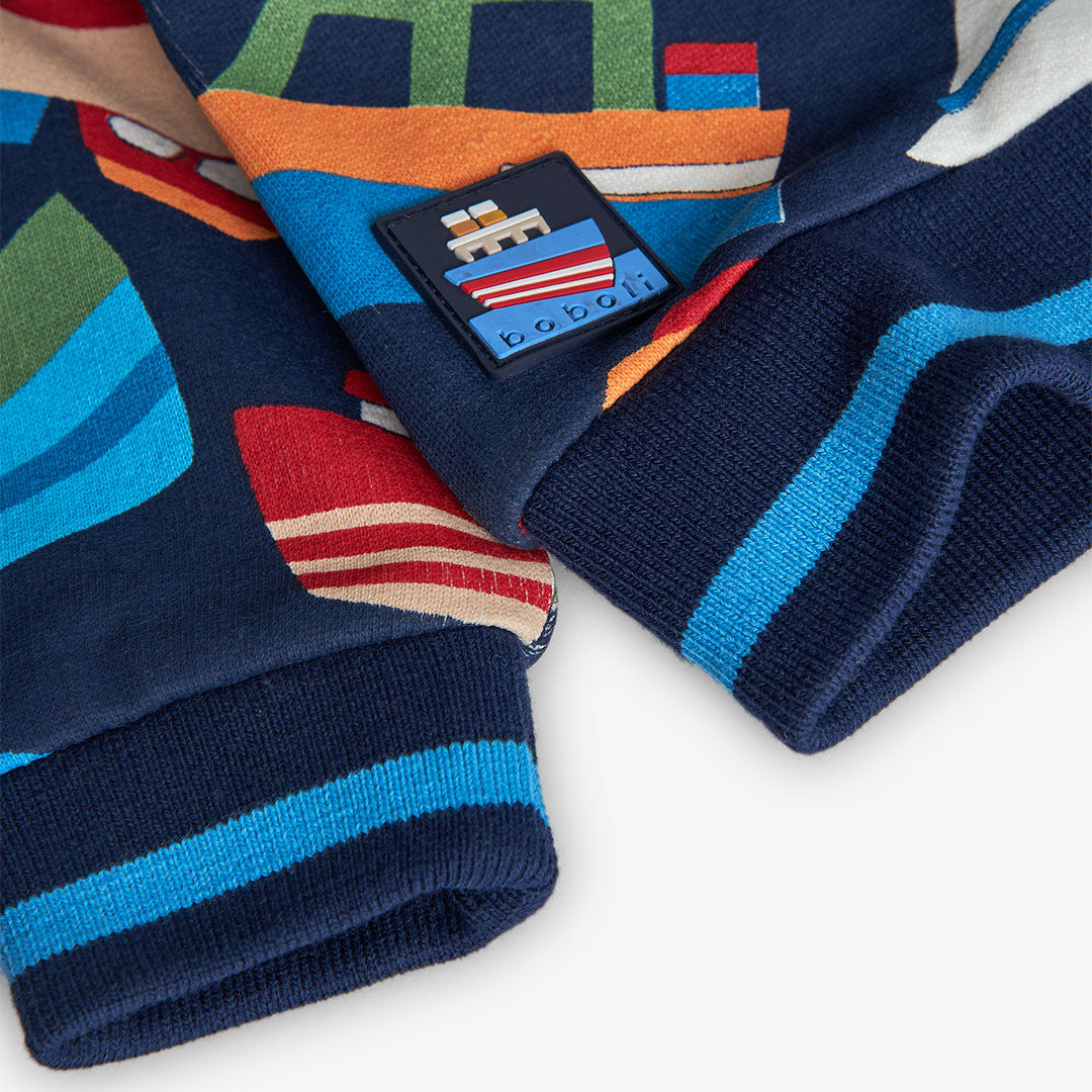 Boboli Boys Boat Print Sweater