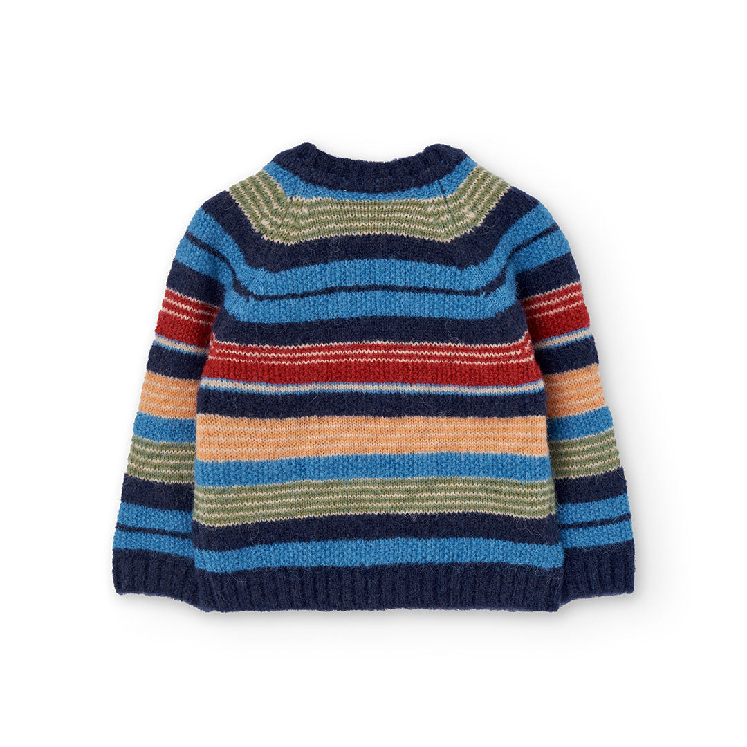 Boboli Boys Knit Striped Jumper