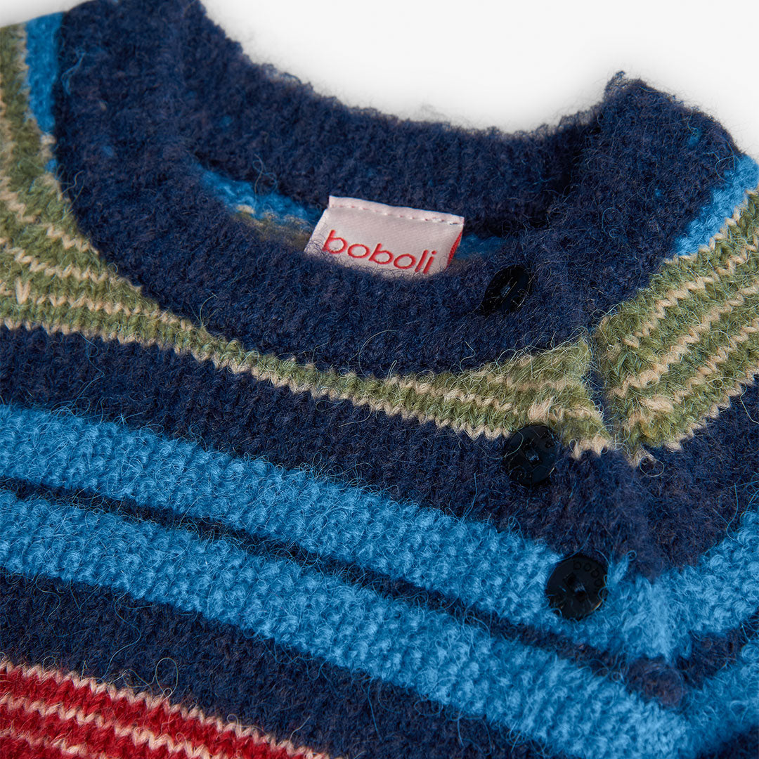 Boboli Boys Knit Striped Jumper