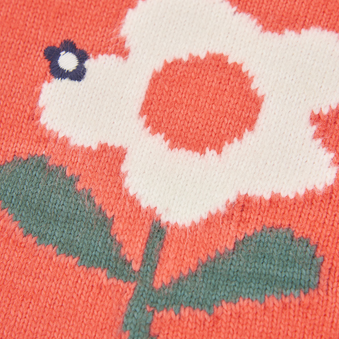 Boboli Girls Long Sleeve Coral Jumper