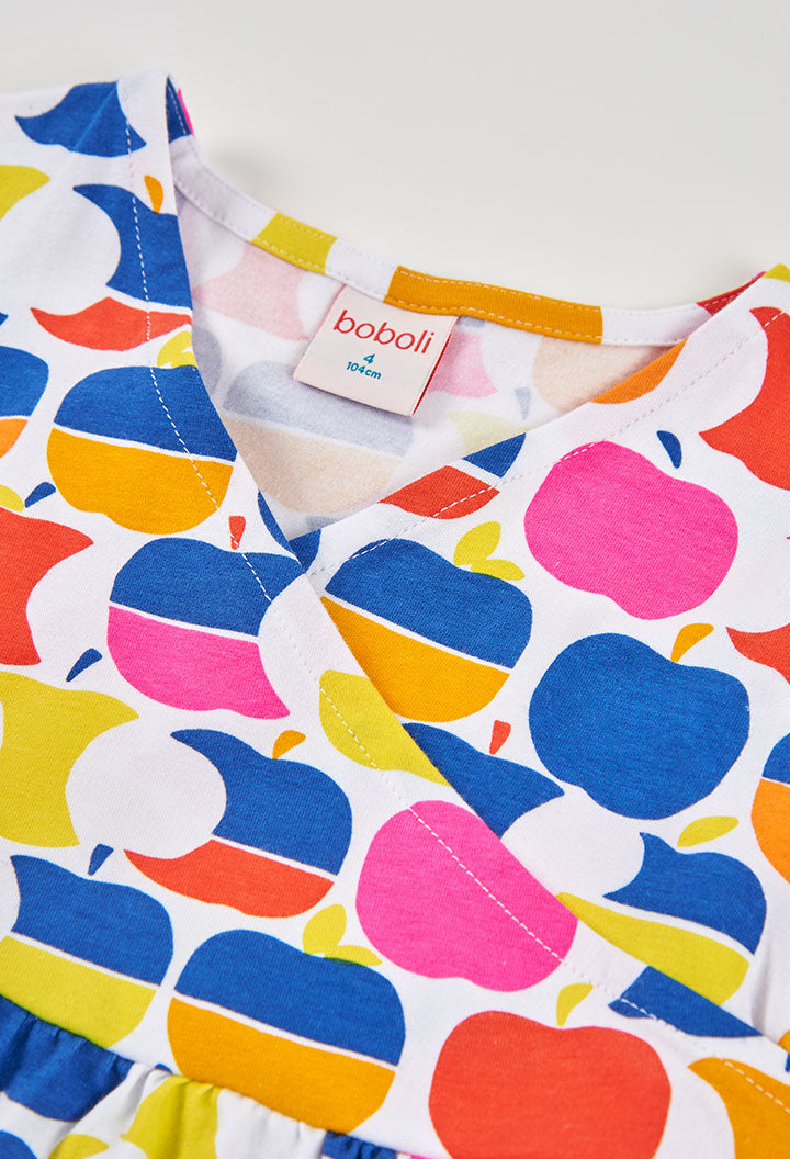 Boboli Girls Summer Apples Printed Dress