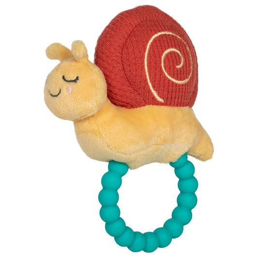 Mary Meyer Skippy Snail Teether Rattle – 6″
