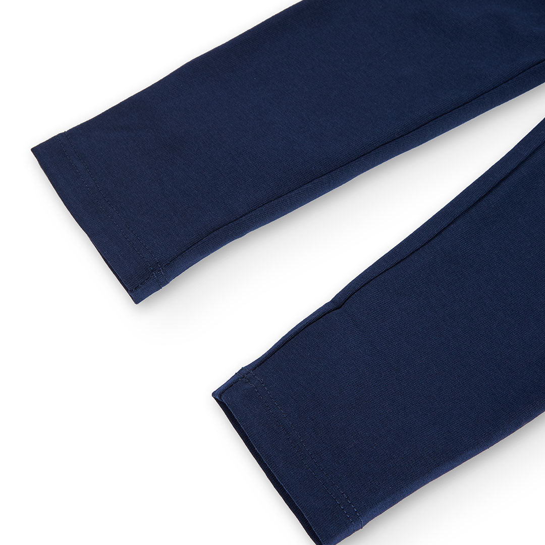 Boboli Girls Stretch Navy Leggings