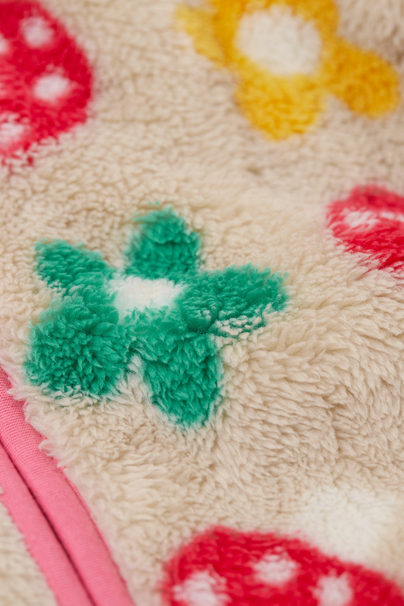 Frugi Girls Zipped Mushroom Ted Fleece