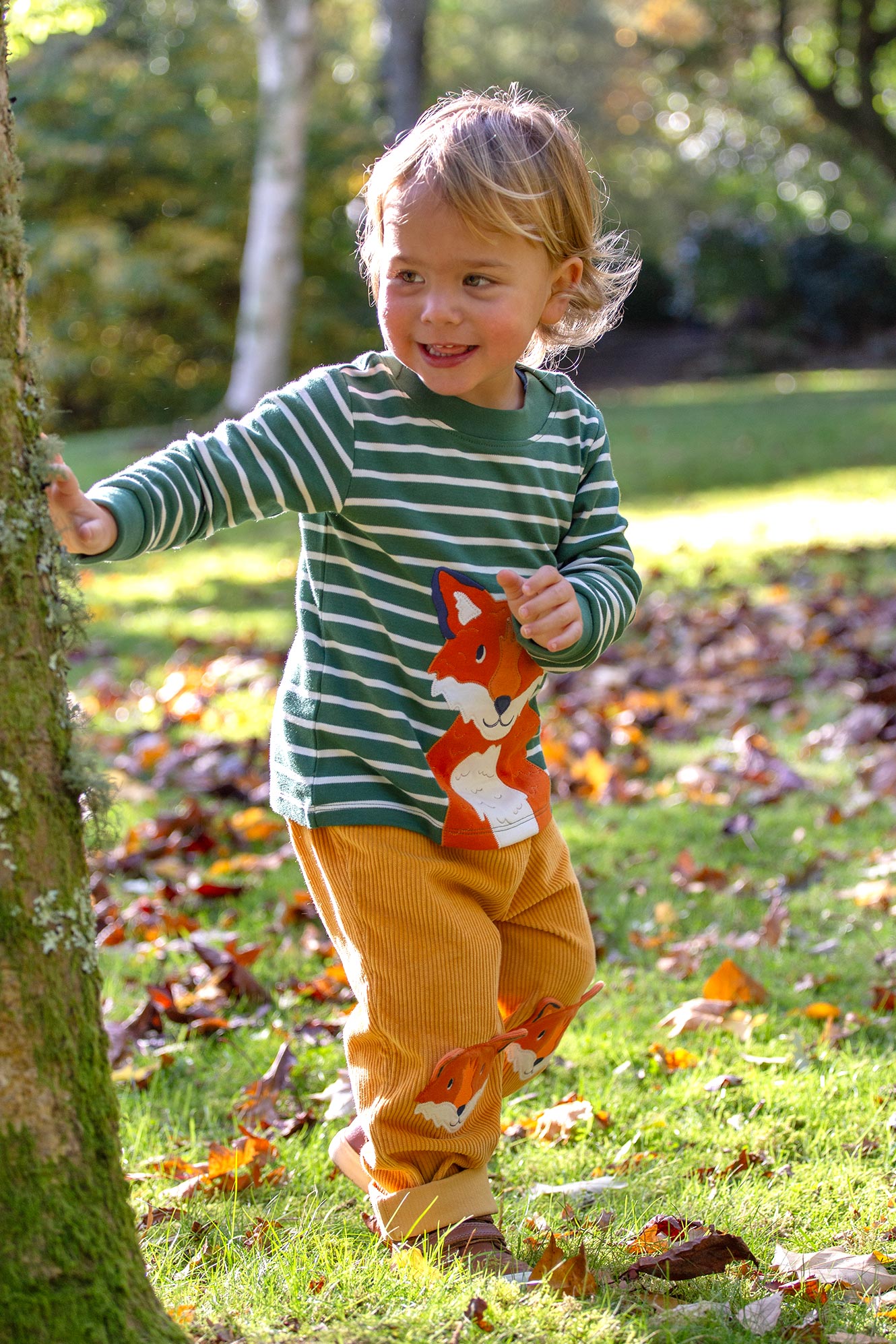 Frugi Baby Boy Arlo Gold/Fox Cord Trousers