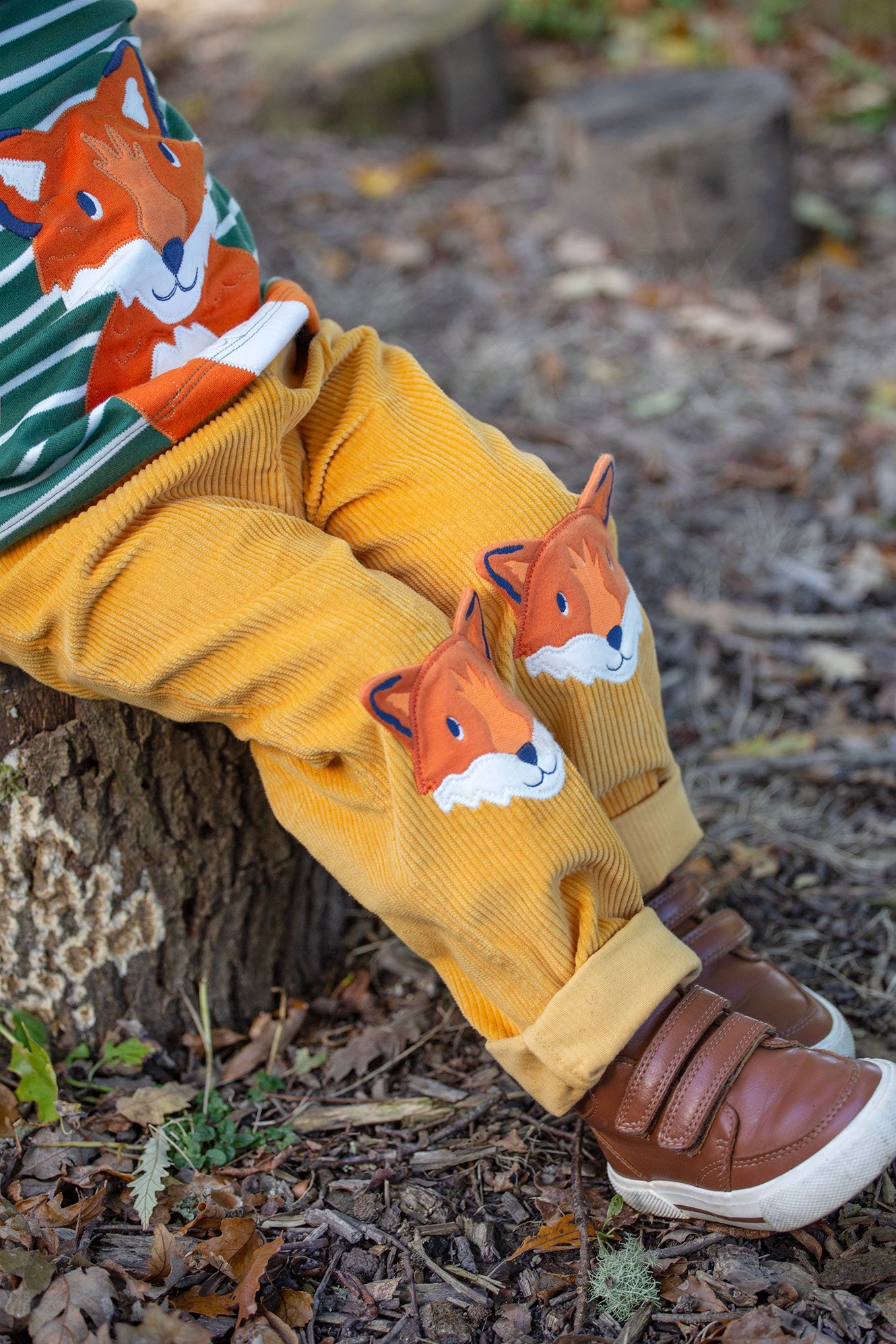 Frugi Baby Boy Arlo Gold/Fox Cord Trousers