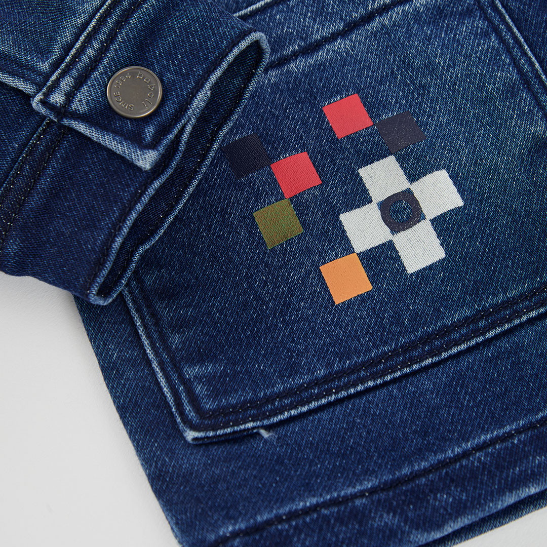 Boboli Boys Denim Blue Overshirt Jacket
