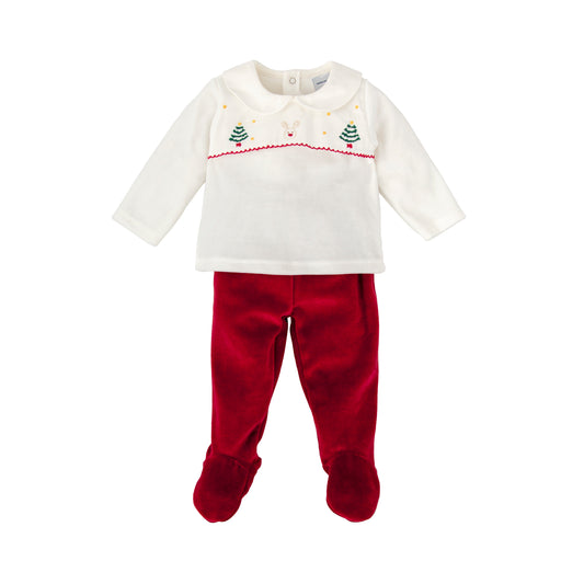 Babidu Unisex 100% Cotton Christmas Baby Grow