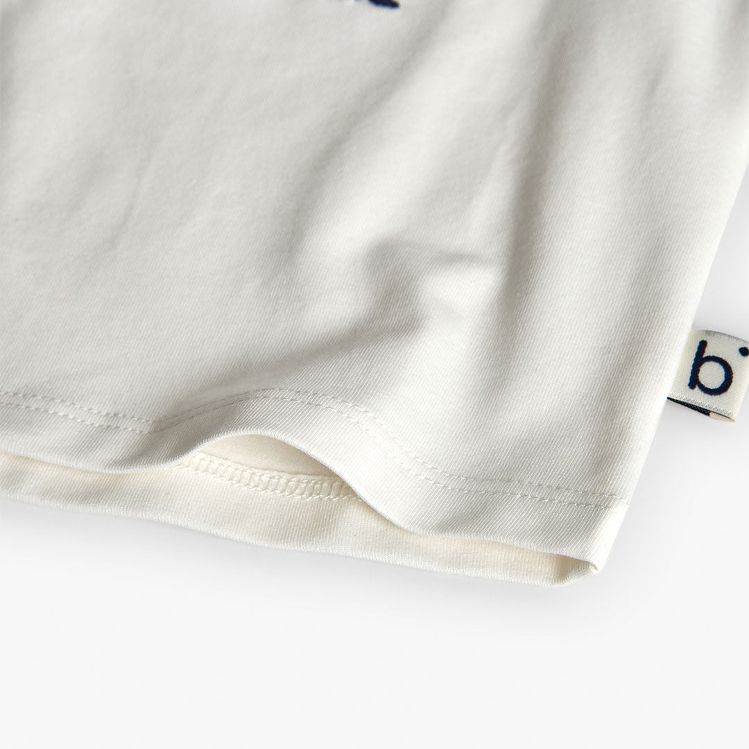 Boboli Girls White Stretch Knit T-shirt