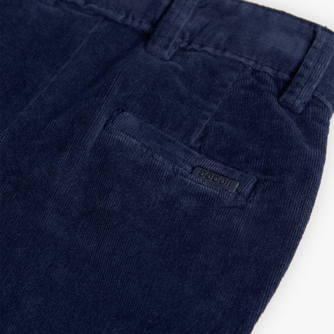 Boboli Boy Microcorduory Navy Trousers