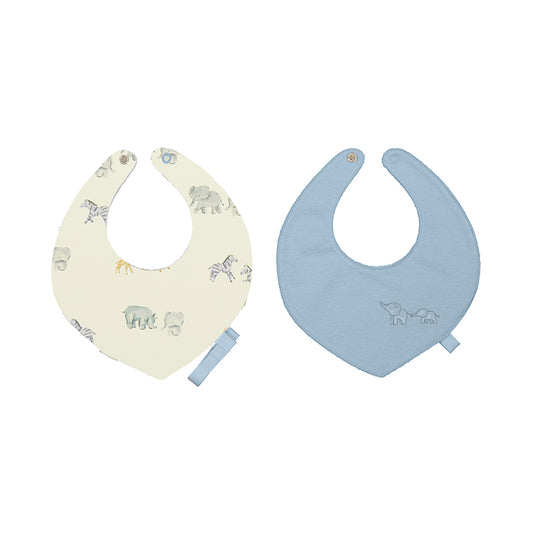 Mayoral Baby Boy Blue Bell 2 Bib Set