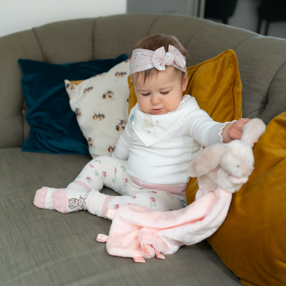 Ziggle Baby Girls Bunny Leggings & Socks Set