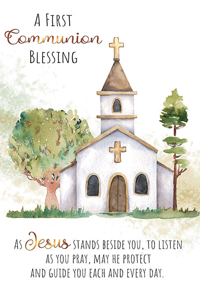 A First Communion Blessing Card