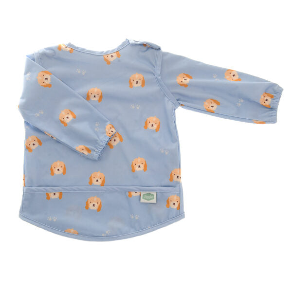 Ziggle Baby Boys Coverall Cockapoo Puppy Feeding Bib