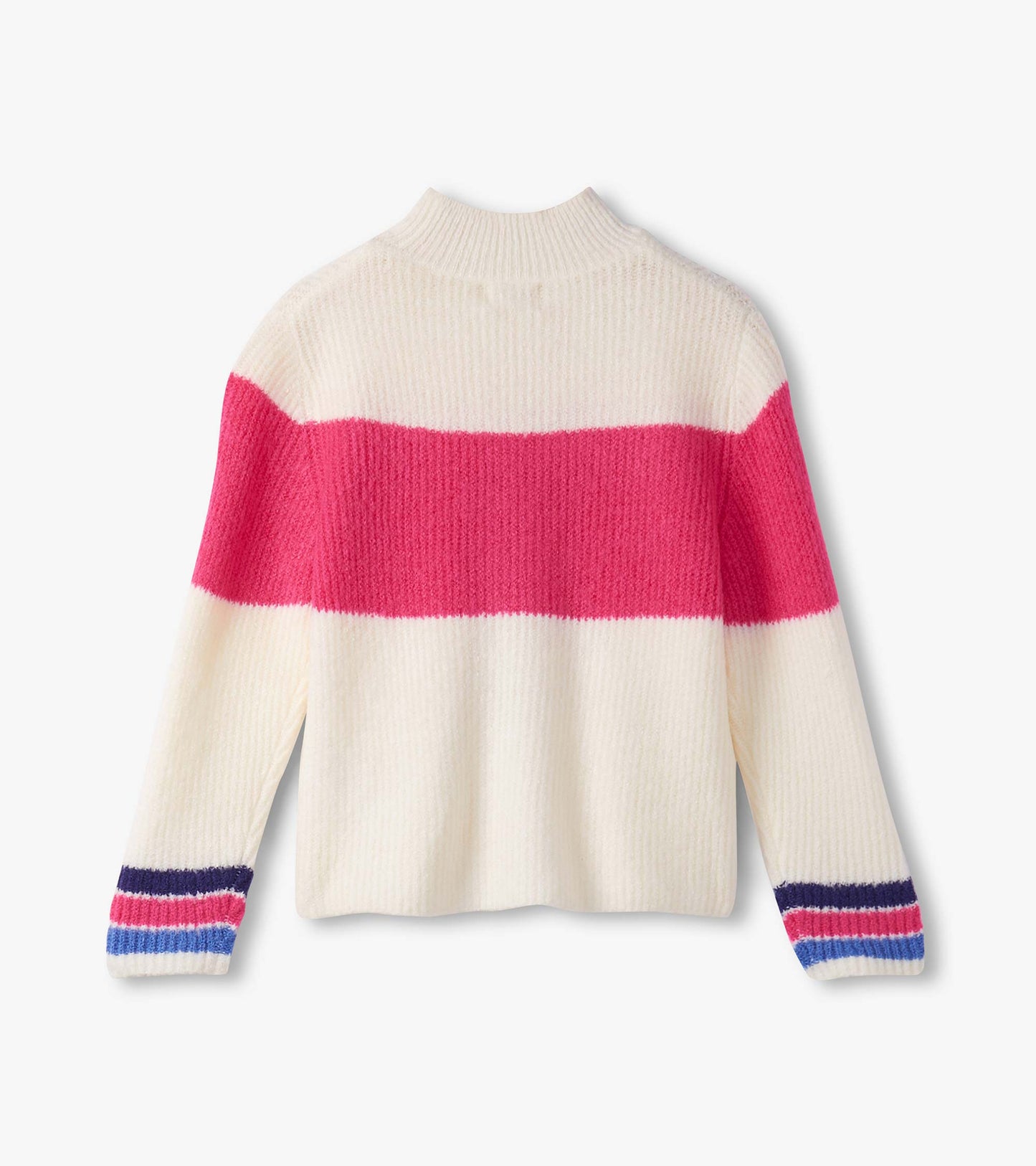 Hatley Girls Colourblock Mock Neck Sweater