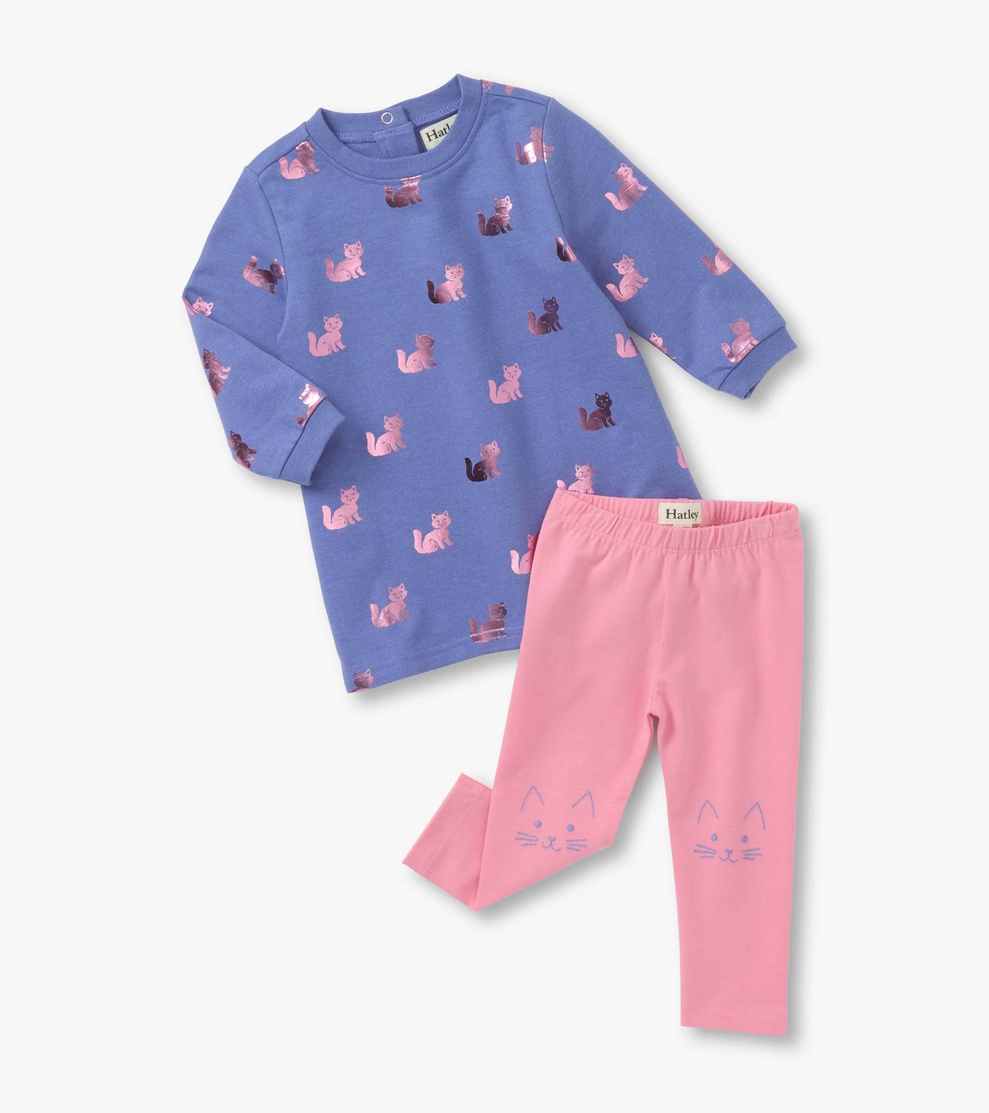 Hatley Girls Little Kitties Dress and Leggings Set