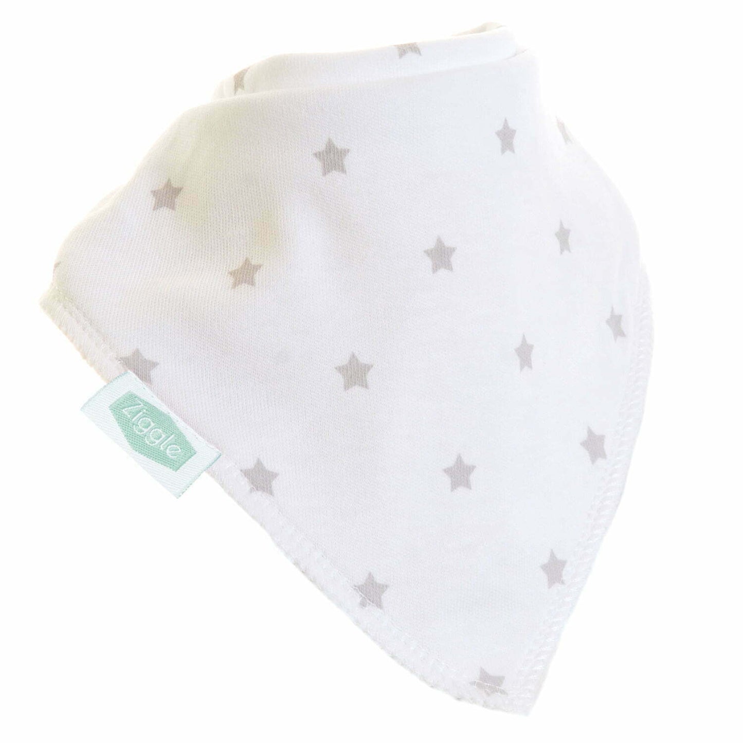 Ziggle Baby Boys Grey and White Bib Set