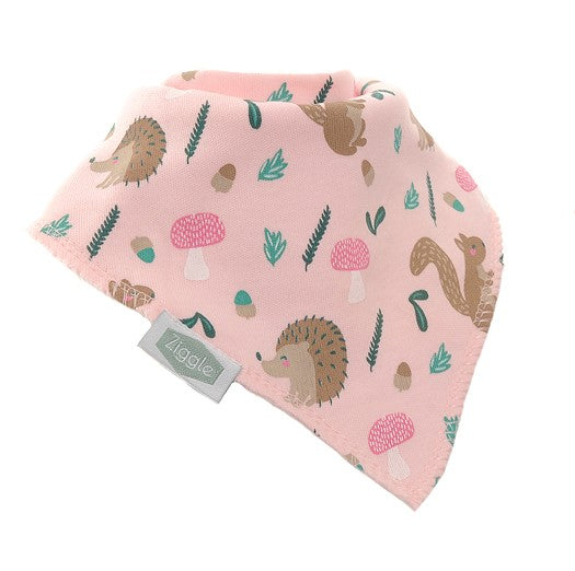Ziggle Baby Girls Cuddly Pink Bibs Set