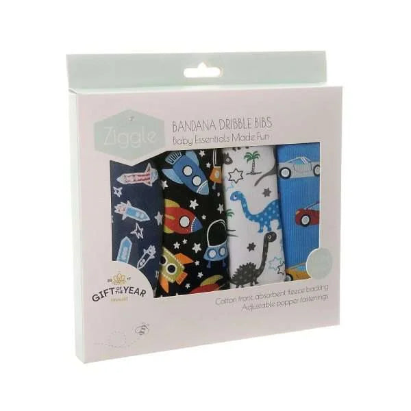 Ziggle Baby Boys Boysterous Bib Set