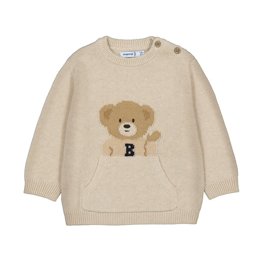 Mayoral Baby Boys Oat Oversized Jumper