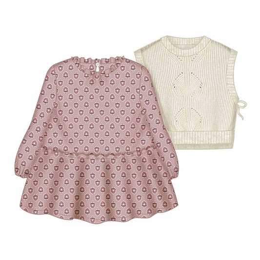 Mayoral Baby Girls Knitted Vest Dress
