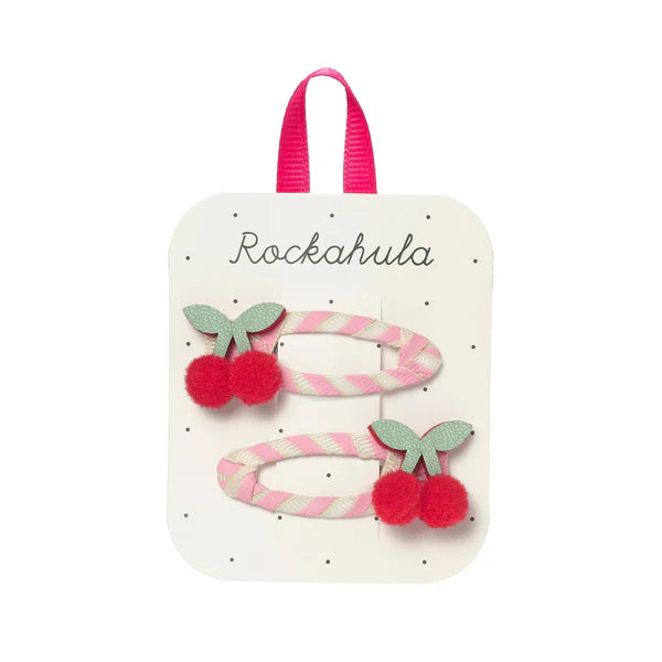 Rockahula Cherry Kiss Stripy Clips