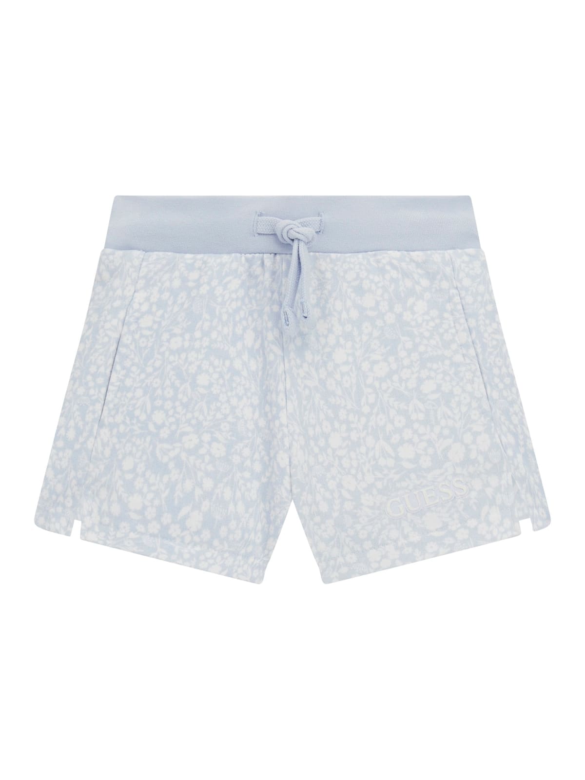 Guess Girls Blue Micro Flowers Shorts