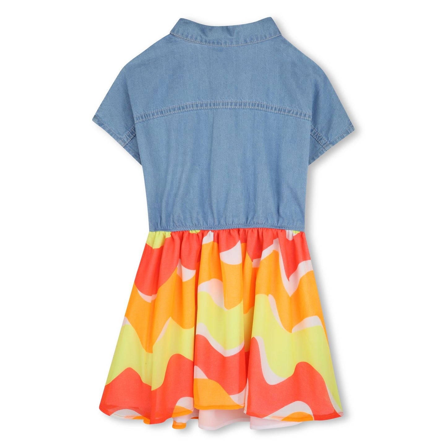 Billieblush Double Stone Bleach Denim Combo Dress