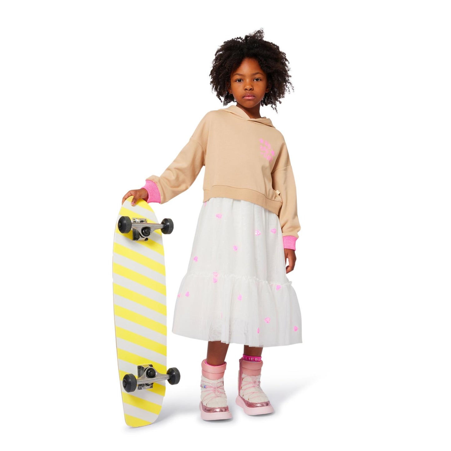 Billieblush Girls Jumper Dress With Attached Skirt