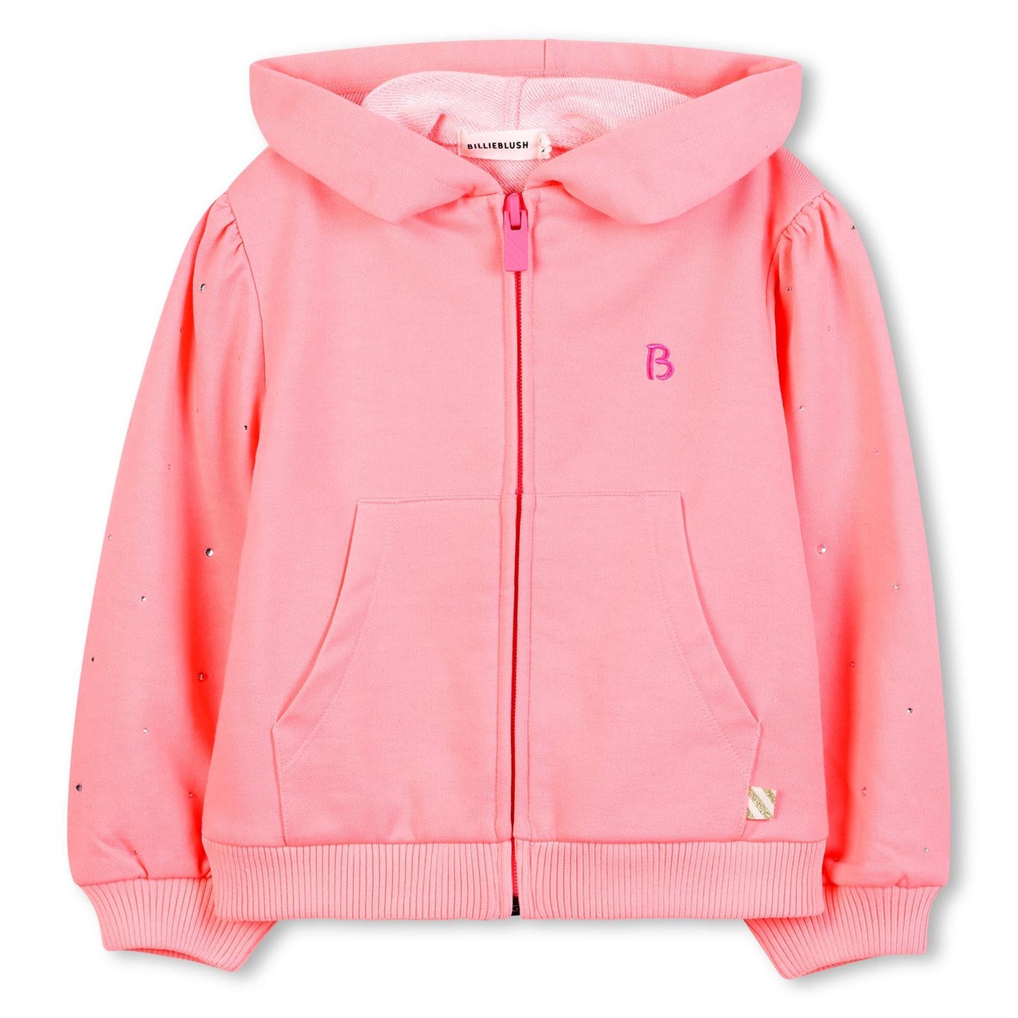 BillieBlush Girls Peach Hooded Sweatshirt