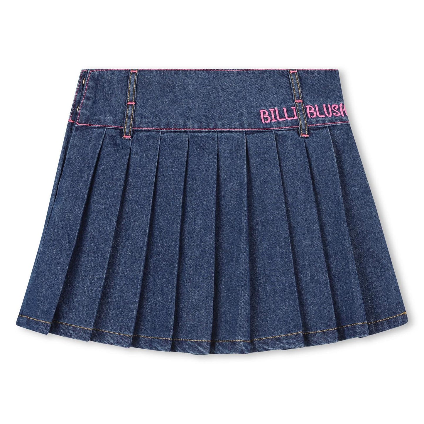 Billieblush Girls Denim Pleated Skirt