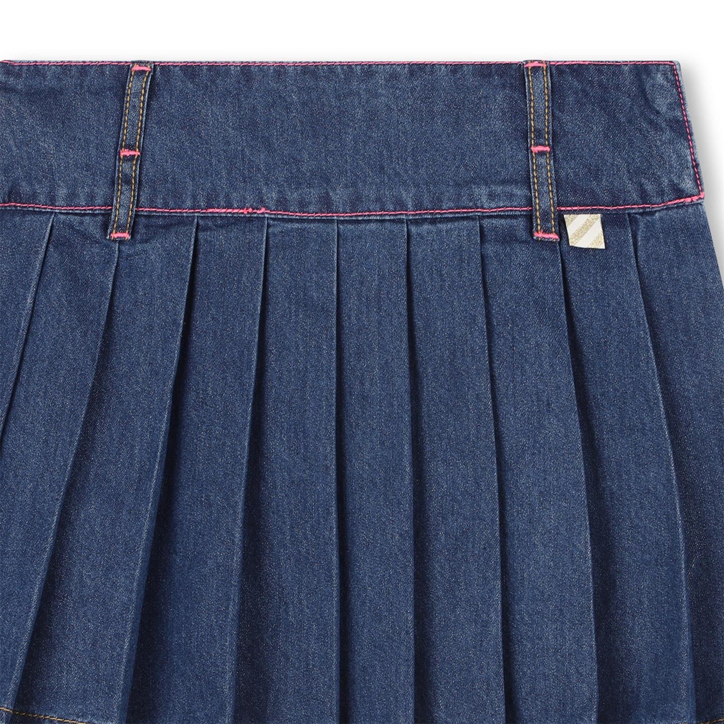 Billieblush Girls Denim Pleated Skirt