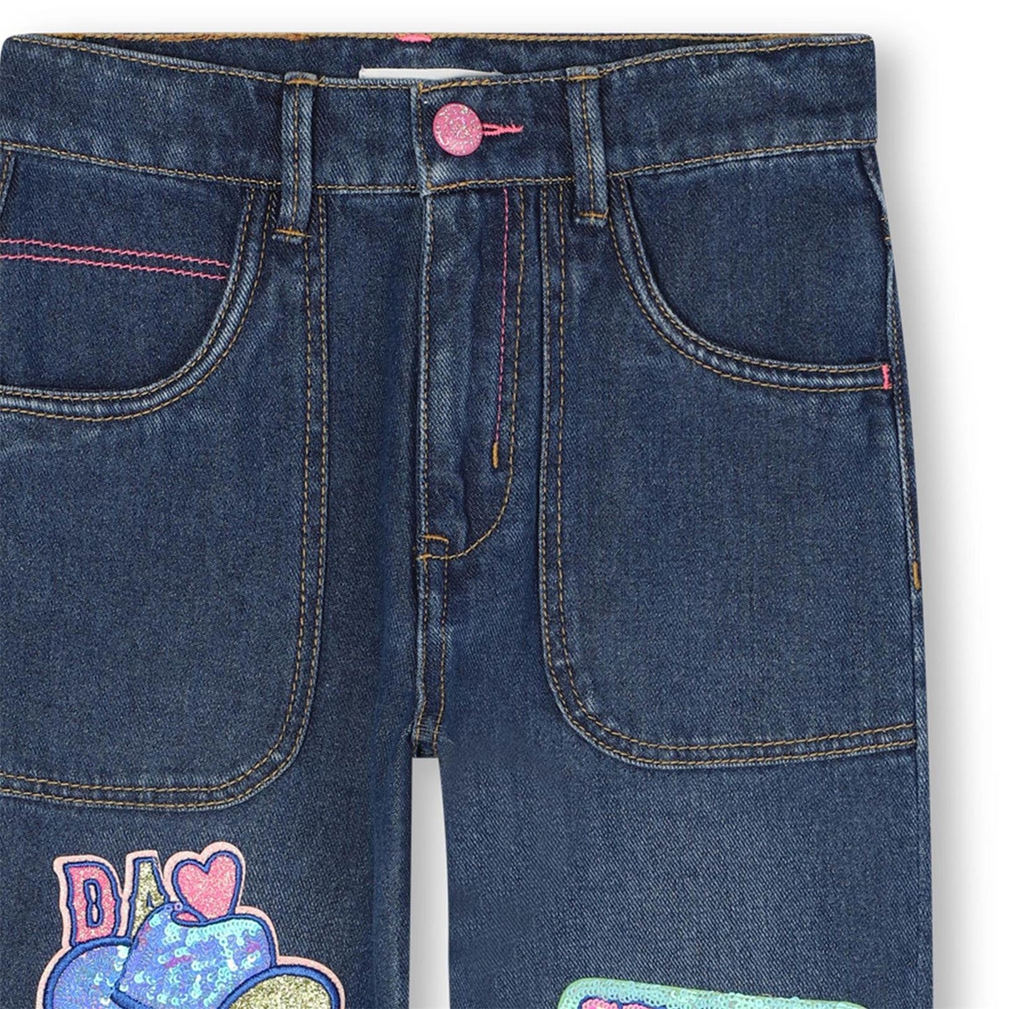 Billieblush Girls Indigo Blue Tight Leg Denim Jeans