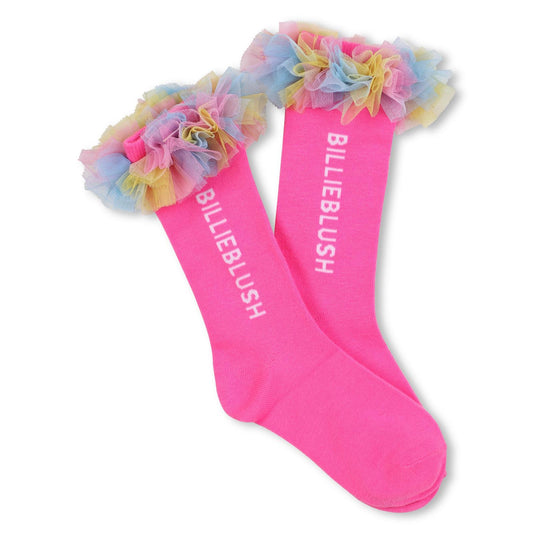 Billieblush Pink Socks With Multicolour Frill