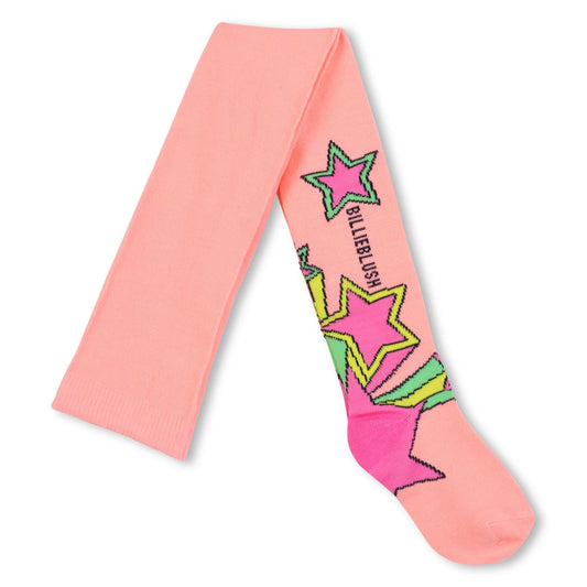 Billieblush Peach Winter TIghts WIth Stars