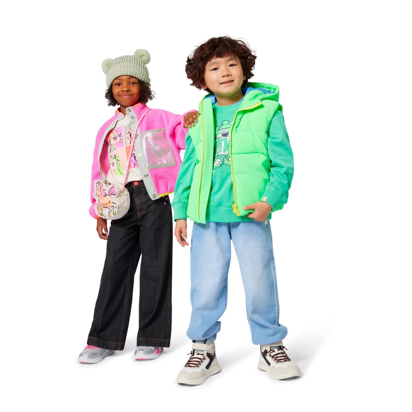 Billieblush Girls Pink Button-Up Polar Jacket