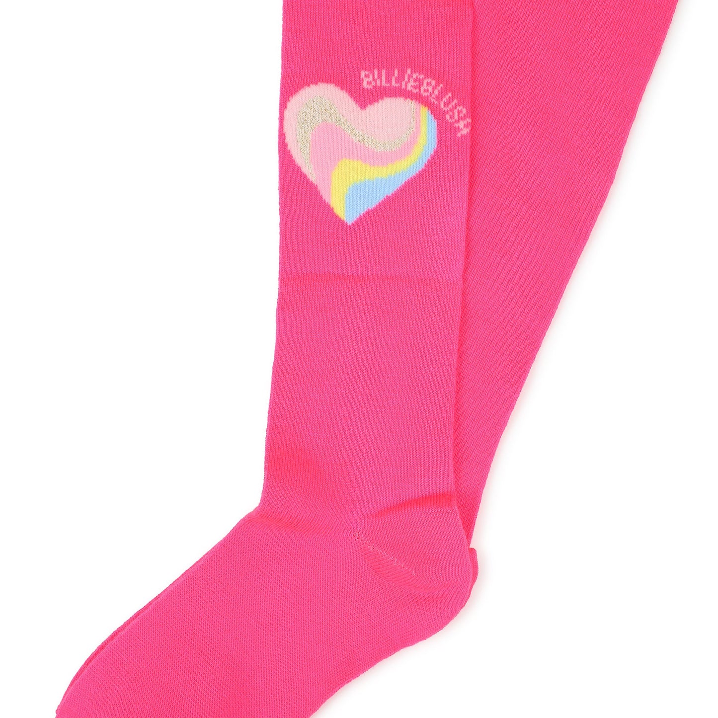 Billieblush Girls Pink Heart Tights